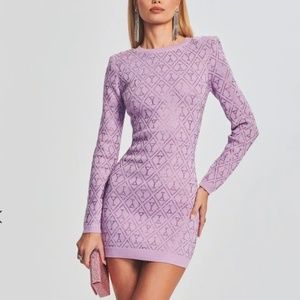 New Retrofete lilac Palmer dress